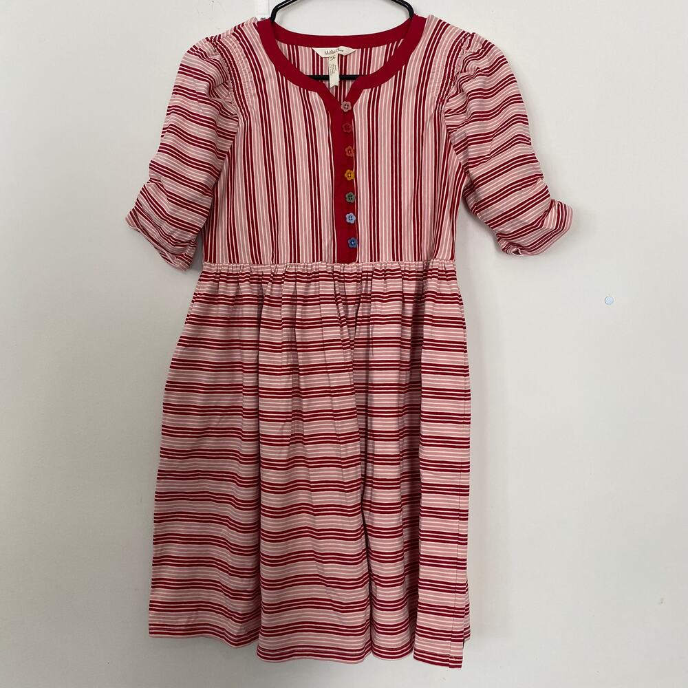 Matilda Jane Striped Dress Colorful Button Detail Red Girls 14